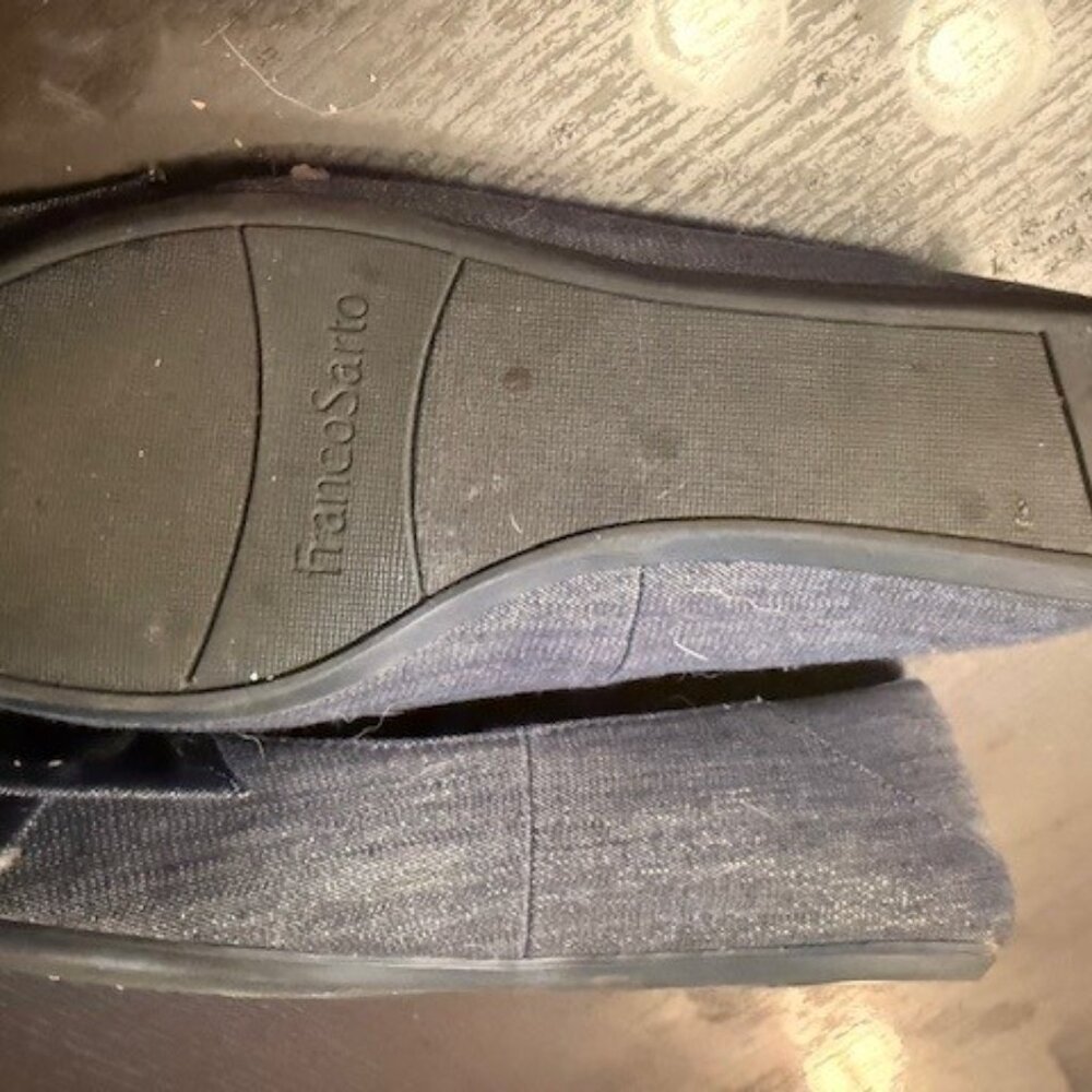 Franco Sarto Denim Flats with bow - Picture 4 of 5